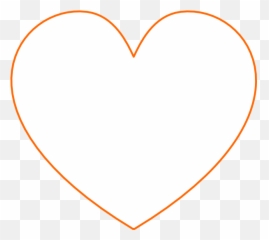 Download Hd Red Heart Outline - Heart Png Background Black,Heart Outline Transparent