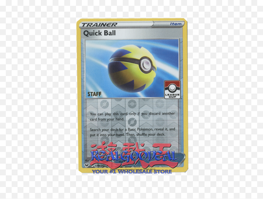 Quick Ball Trainer 179202 - Reverse Holo Pokemon League Quick Ball 179 202 League Promo Png,Reverse Card Png