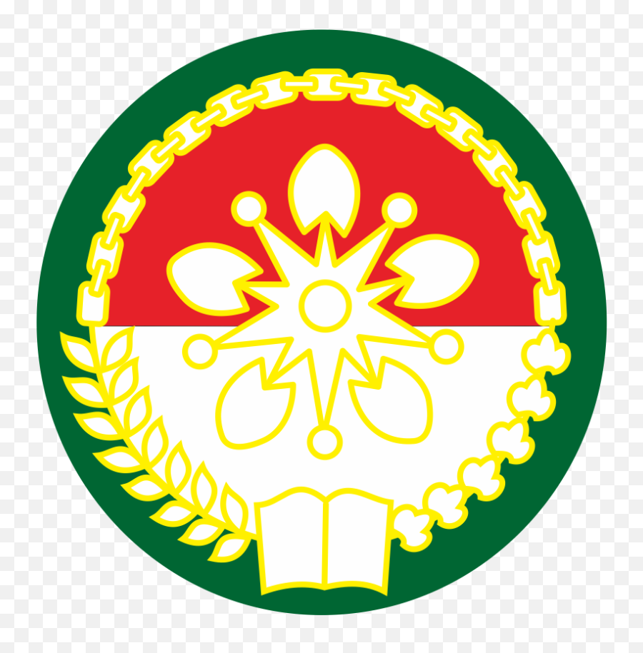 Dharma Wanita Persatuan Logo By June Ondricka Green Circle - Logo Dharma Wanita Persatuan Vector Png,Yellow Circle Logo