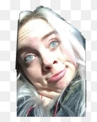 Funny - Billie Eilish Face png