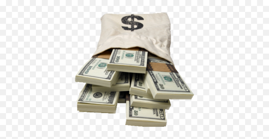 Download Hd Cash Money Bag - Nigerian Currency To Dollar Png,Dollars Png
