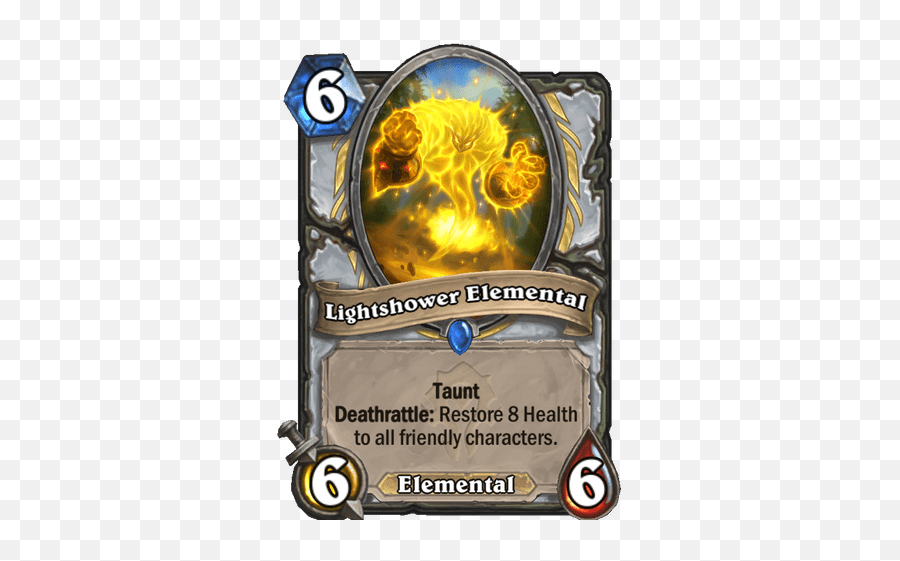 New Priest Rare Card Revealed - Lightshower Elemental News Hearthstone Lightshower Elemental Png,Holy Paladin Icon