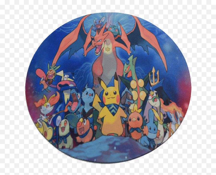 Pokémon Pikachu And Friends Character Round Mousepad Rmp - Pm1 Walmartcom Infernet Pokemon Png,Detective Pikachu Icon