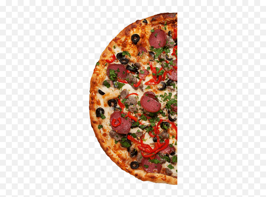 Download Pizzahalf - Californiastyle Pizza Png Image With Transparent Half Pizza Png,Pizza Png Transparent