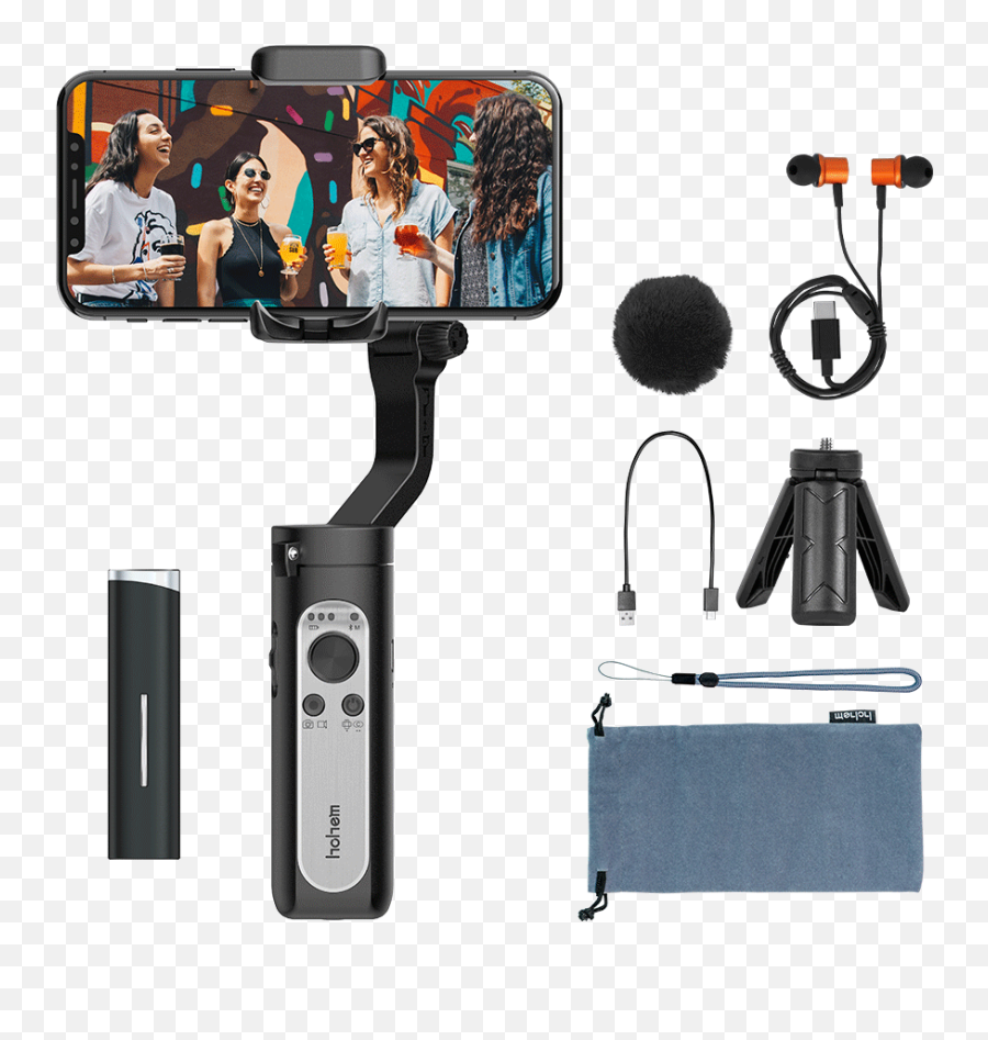 Isteady X Vlogger Kit 3 - Axis Smartphone Gimbal With Hohem Isteady X Vlogger Kit Png,Mic And Refresh Icon