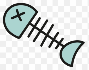 Cartoon Fish Bone - Bones Vector Png