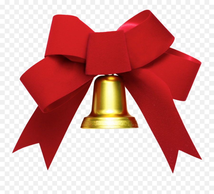 Bow And Bell Png Image - Ribbon Bell Transparent,Gold Bow Transparent Background