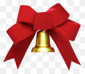 Bow And Bell Png Image - Ribbon Bell Transparent,Gold Bow Transparent Background