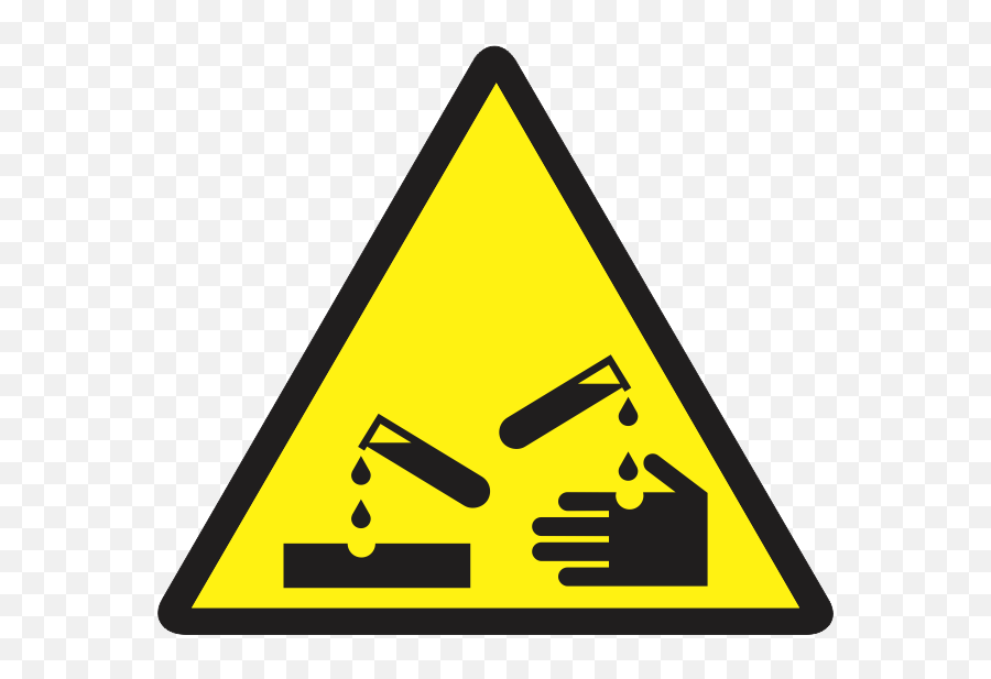 Dangerous Goods Hazmat Sign Signes Flammable 56 - Corrosive Png,Hazmat Icon