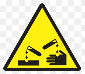 Dangerous Goods Hazmat Sign Signes Flammable 56 - Corrosive Png