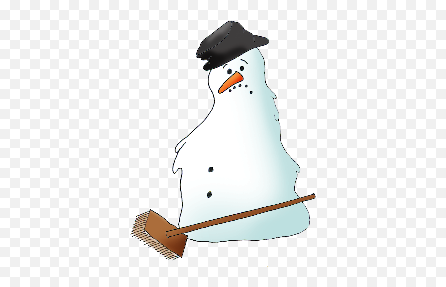Snowman Clipart - Snowman Melting Clipart Png,Snowman Clipart Png