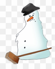 Snowman Clipart - Snowman Melting Clipart Png,Snowman Clipart Png