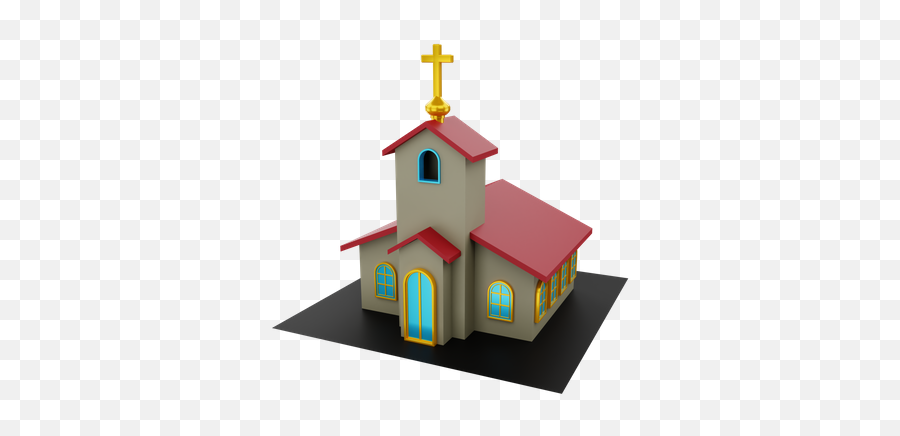 Church Icon - Download In Colored Outline Style Religion Png,Civil Dissorder Icon