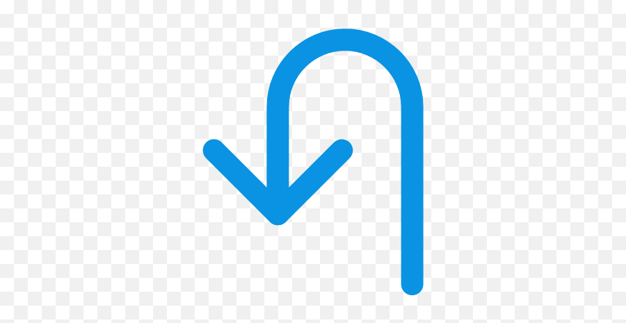 Direction Turn Icon - Universal Blue Line Filled Png,Turn Icon