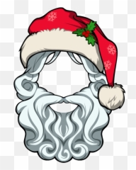Download Free Png Santa Beard Transparent - Hat And Clipart
