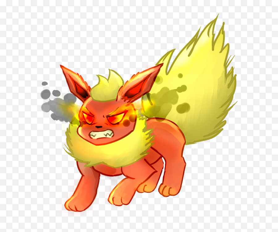 Angry Flareon - Pokemon Flareon Angry Full Size Png,Angry Png