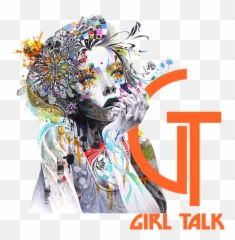 Home Girl Talk Salon - Ink And Coloured Pencil png