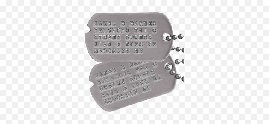 My Custom Dog Tags - Bucky Barnes Dog Tags Png,Bucky Barnes Png