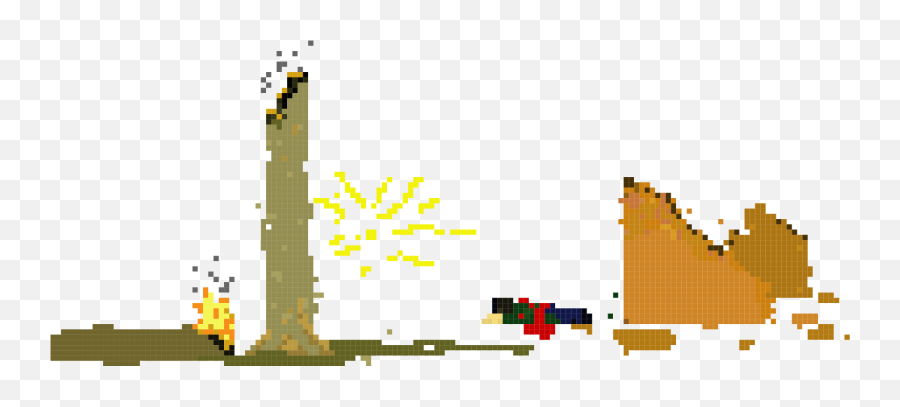 Destruction Pixel Art Maker - Tree Png,Destruction Png