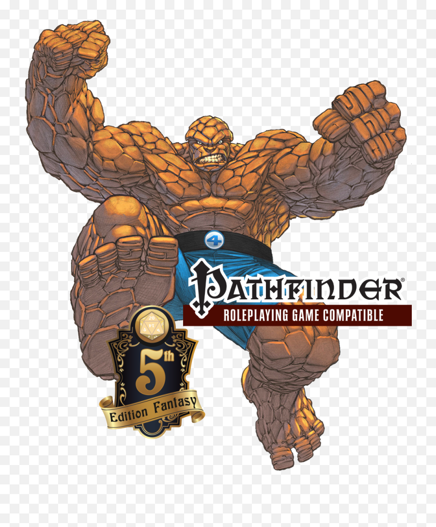 Marvel Thing Pathfinder Dnd 5e - Clip Art Library Fantastic Four The Thing Fight Comic Png,Pathfinder Png