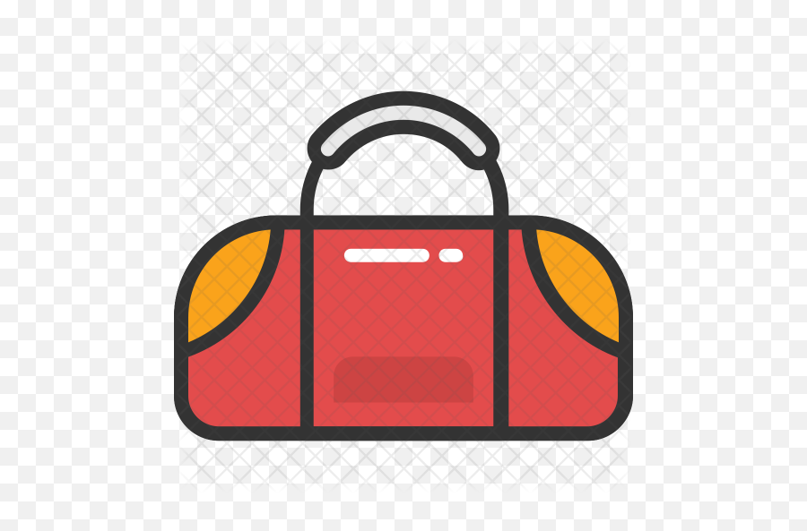 Duffle Bag Icon Of Colored Outline - Gym Bag Clipart Png,Duffle Bag Png