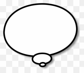 Clipart Thinking Bubble Png The - Cartoon Thought