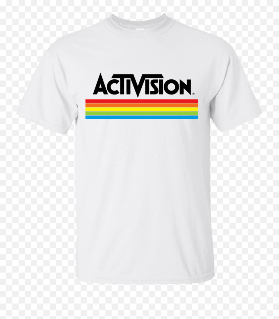 Download Hd Activision Retro Logo Video Game Atari 2600 T - Cool Things To Put On A Shirt Png,Atari Logo Png