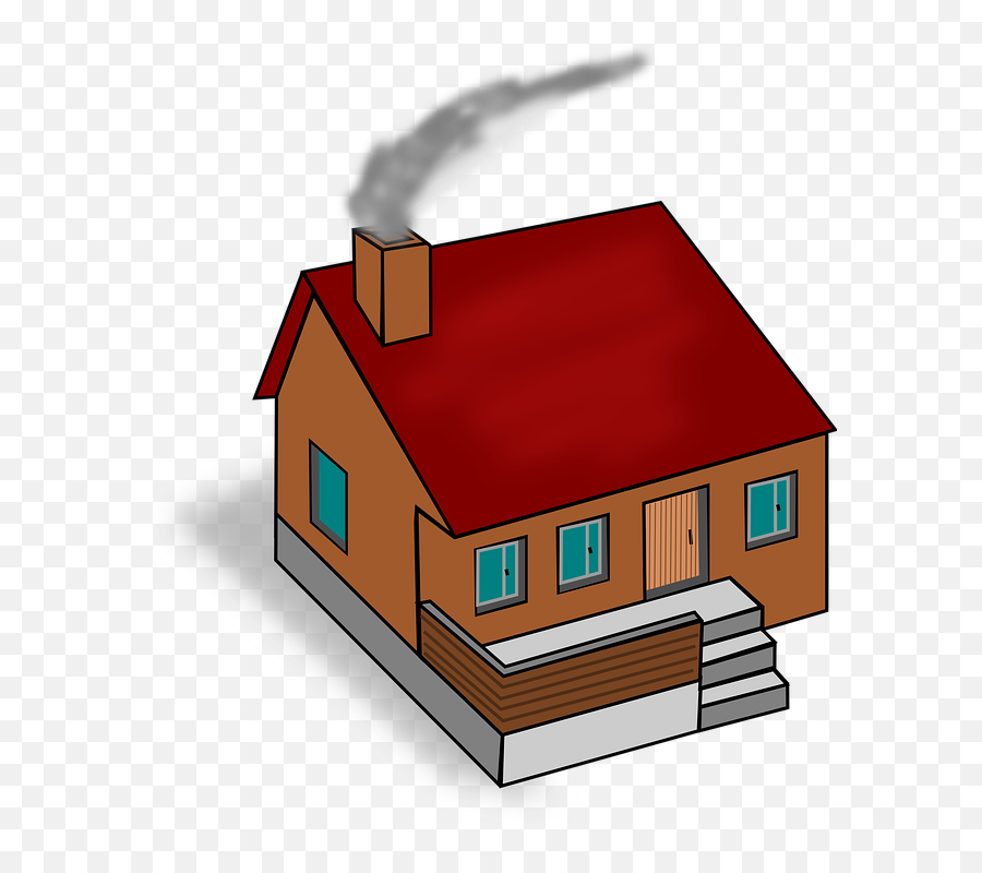 House Home Chimney - Free Vector Graphic On Pixabay Chimney Clip Art Png,Chimney Png