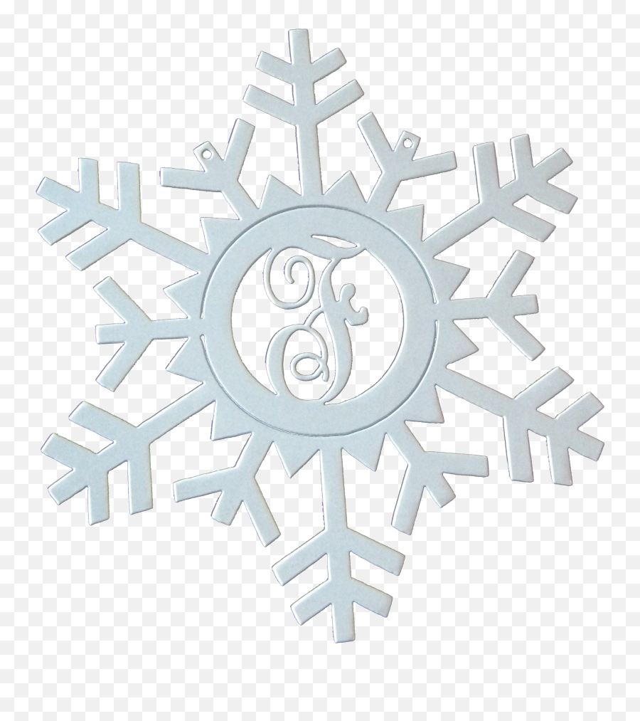 Snowflake Monogram White Sparkle - Transparent Background White Snowflake Clipart Png,White Snowflake Transparent