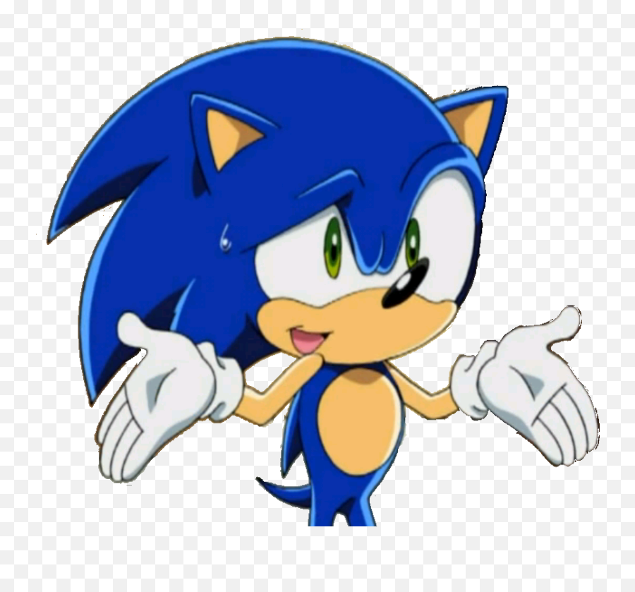 Sonic The Hedgehog Png Pack - Sonic The Hedgehog Shrug,Sonic The Hedgehog Png