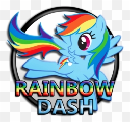My Little Pony Rainbow Logo For Kids - My Little Pony Rainbow Dash Words Png,My Little Pony Logo