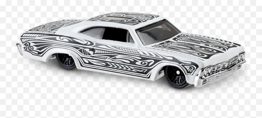 65 Chevy Impala In White Hw Art Cars Car Collector Hot - Classic Car Png,Impala Png