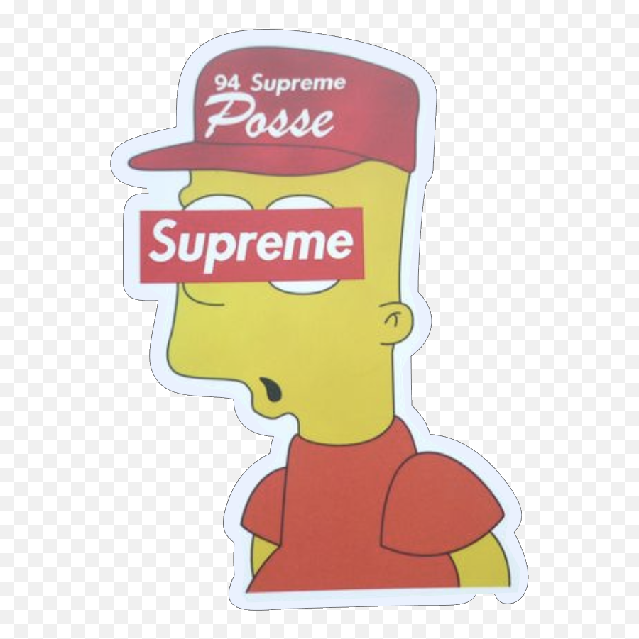 B87 Bart Supreme - Cartoon Png,Supreme Png