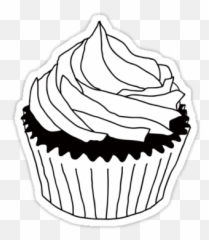 Cupcake Clipart Black And White Png 1561747 - Png Images Transparent Background Cake Clipart Black And White,Cupcake Clipart Png