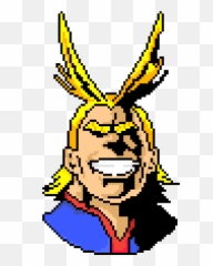 Pixilart - Allmight 1 By Carloslink110 All Might Pixel Art Png,All Might Face Png