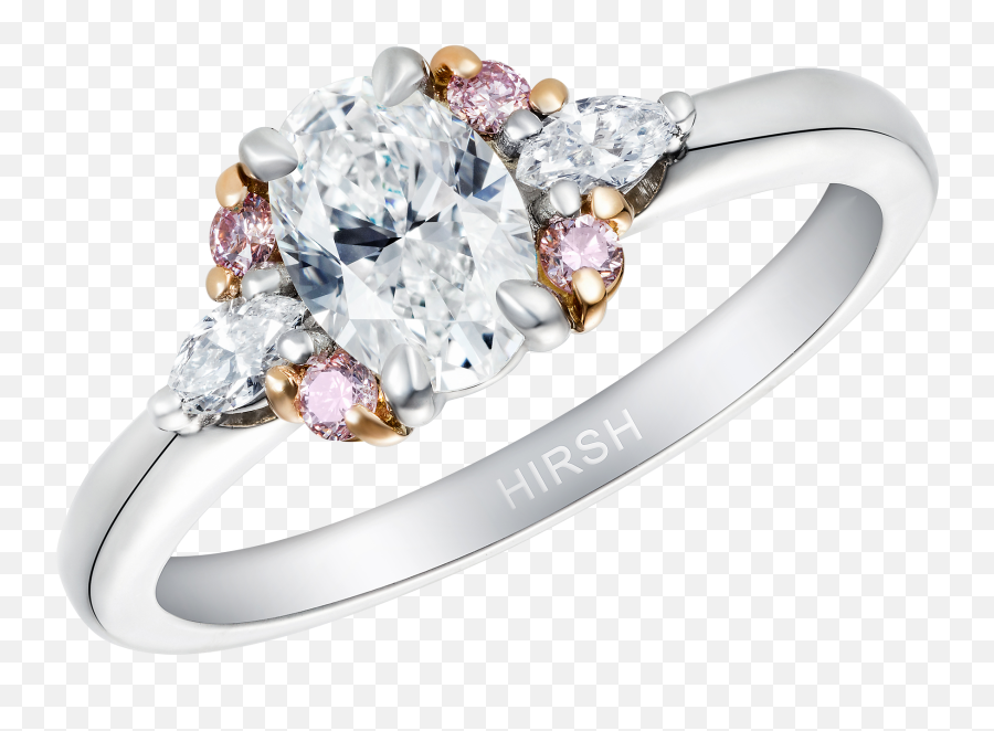 Papillon Diamond And Pink Ring - Ring Png,Pink Diamond Png