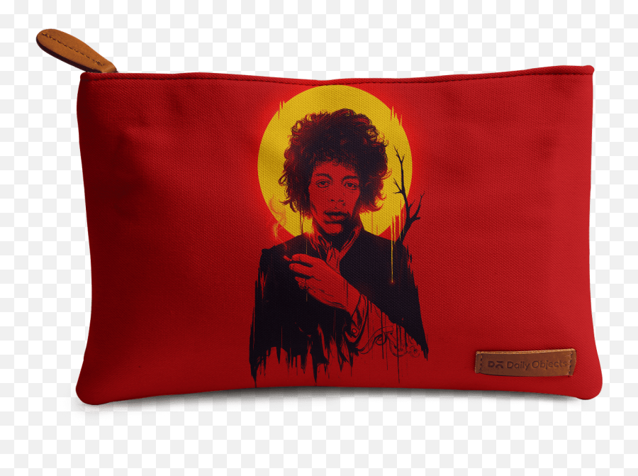 Dailyobjects Jimi Hendrix Red Regular Stash Pouch Buy Online - Cushion Png,Jimi Hendrix Png