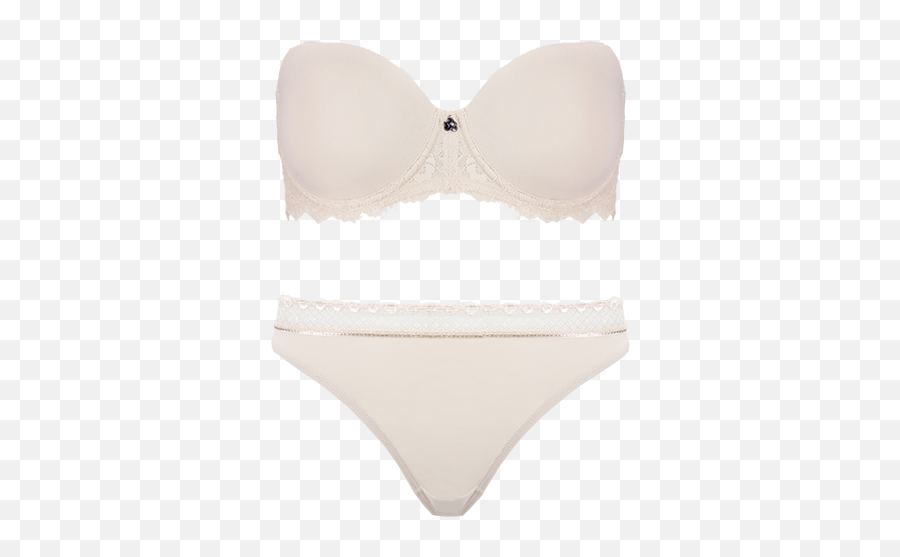 Strapless Thong Set Cafe Latte Setv06 2084cafelattethong - Panties Png,Thong Png