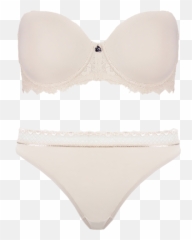 Strapless Thong Set Cafe Latte Setv06 2084cafelattethong - Panties Png,Thong Png