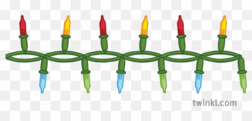 Christmas Lights Border Frame Maths Fairy Festive - Coquelicot png