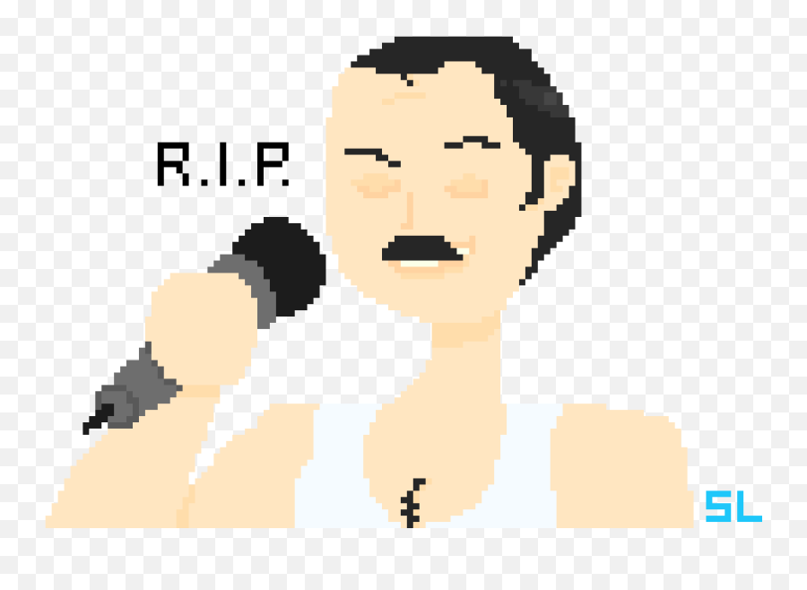 Freddie Mercury Pixel Art Maker - Cartoon Png,Freddie Mercury Png