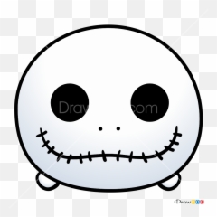 How To Draw Jack Skellington Disney Tsum - Disney Tsum Tsum Jack Skellington Png,Jack Skellington Png