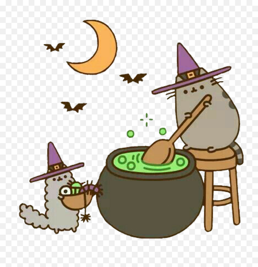 Pusheen Transparent Background Posted By Ryan Simpson - Pusheen And Stormy Halloween Png,Pusheen Png