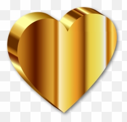 Download Gold Heart Png Image For Free - Heart Of Gold Png,Wet Emoji Png