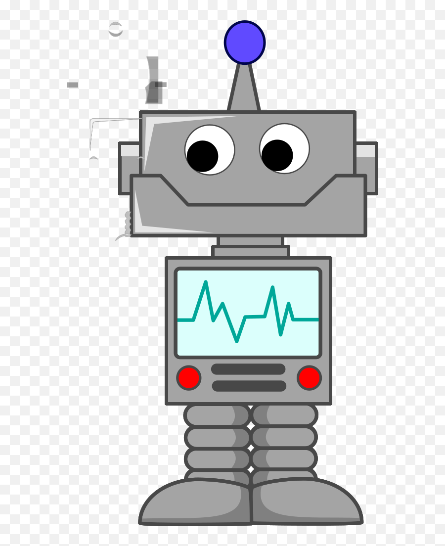 Cartoon Robot Svg Clip Arts Download - Download Clip Art Imagen De Un Robot Animado Png,Robot Clipart Png