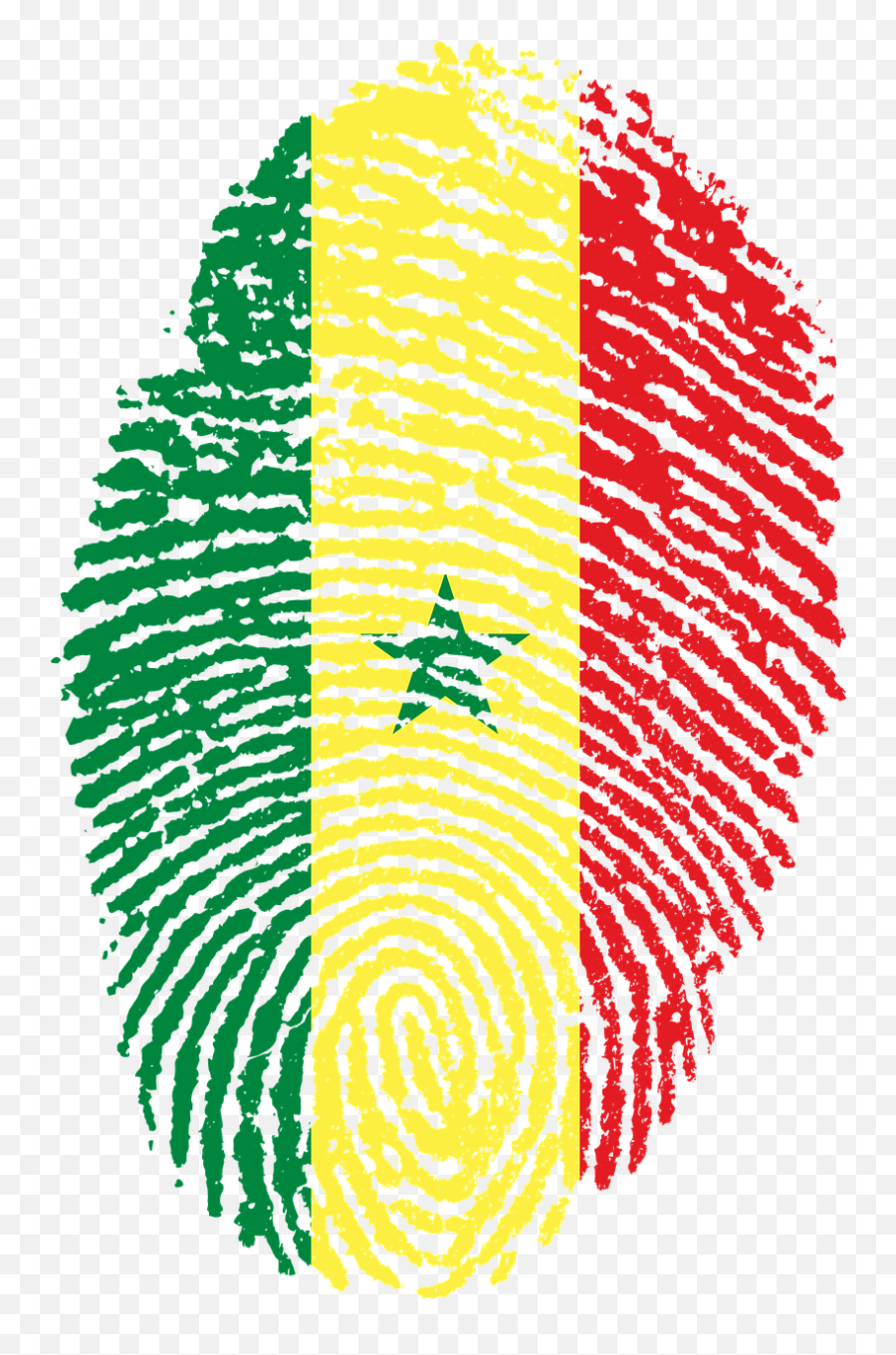 Senegal Flag Fingerprint Country Transparent Image - Synonyms An France Png,Fingerprint Transparent