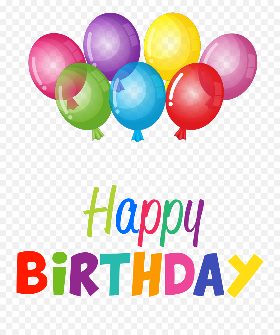 Balloons Clipart Happy Birthday Png - Logo Transparent Happy Birthday Clip Art Happy Birthday Balloons,Happy Birthday Logo Png