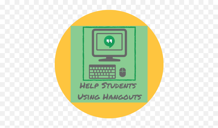 Help Students Using Hangouts Connected For Learning - Office Equipment Png,Google Hangouts Logo Png