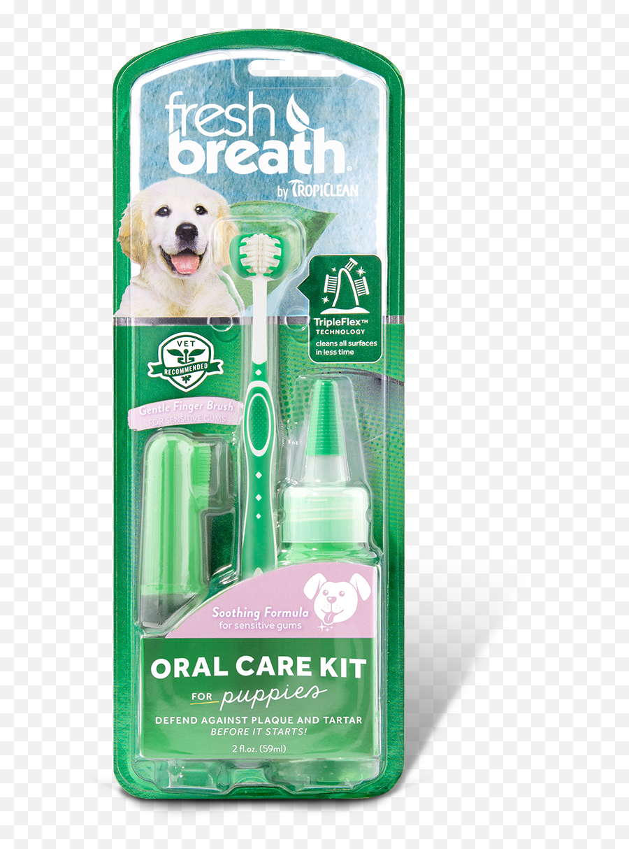 Fresh Breath By Tropiclean Oral Care Kit For Puppies Png