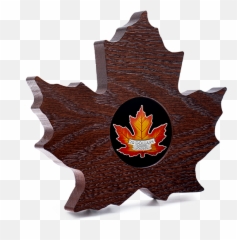 Download Hd Pure Silver Coloured Coin The Canadian Maple - Leaf png